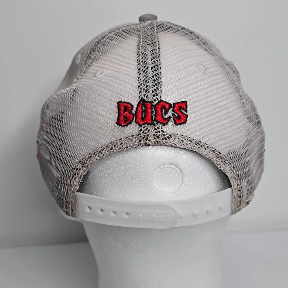 Allatoona Bucaneers Football‎ Hat Cap High School Apparel Mesh Gray Adjustable